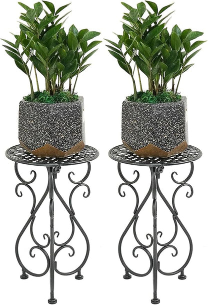 NAKUPE Metal Plant Stands 2 Pack, Heavy Duty Plant Pedestal 17" Tall, Single by BuyNow