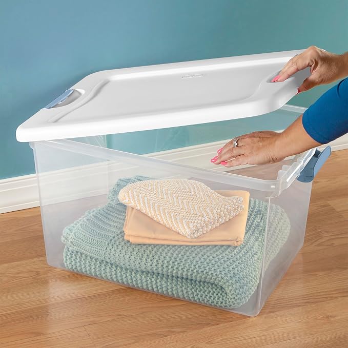Sterilite 6-Pack Latching Box, Under Bed Storage Bins - Image 6