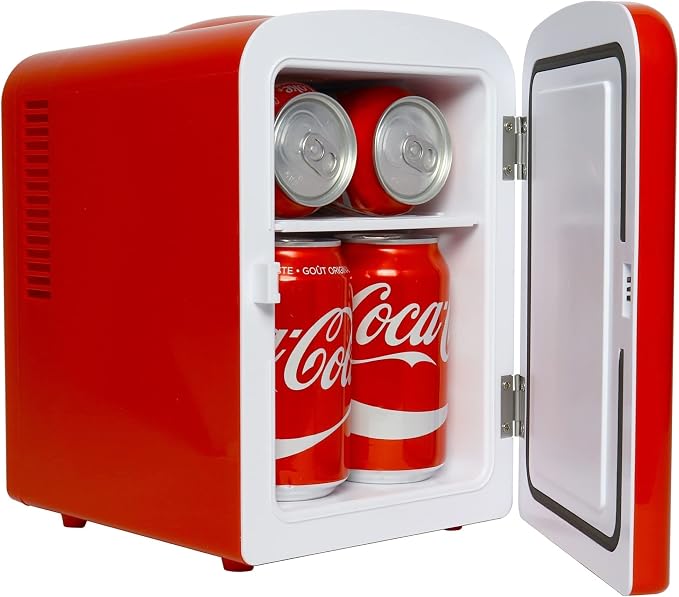 Coca Cola Polar Bear Mini Fridge Compact and Cute Refrigerator - Image 2