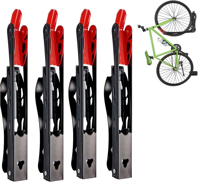 Wallmaster BIKEPAL Swivel Bike Rack, Wall Mounted Vertical Bike Storage Hanger by Wallmaster