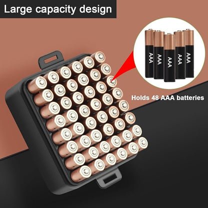 ALCYON Battery Organizer Storage Case, Battery Vault Box Container - Image 3
