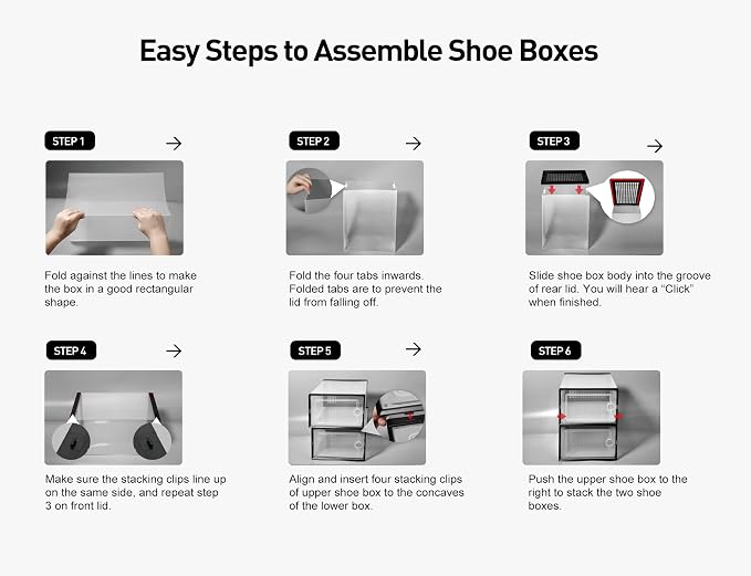 Kuject X-Large Shoe Storage Boxes 12 Pack, Entryway & Under-Bed Storage - Image 8