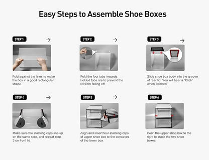 Kuject X-Large Shoe Storage Boxes 12 Pack, Entryway & Under-Bed Storage - Image 8