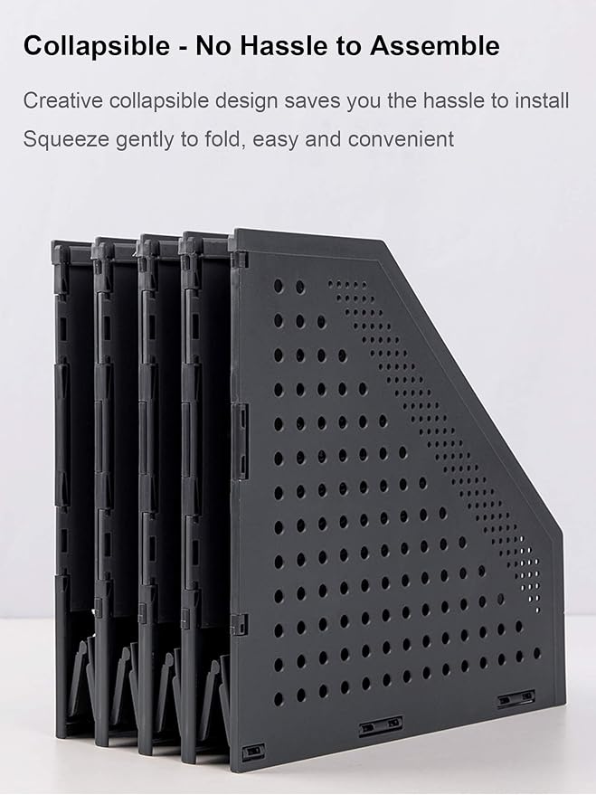 Leven Collapsible Magazine File Holder/Desk Organizer - Image 3