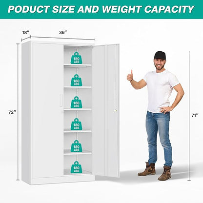 Wide & Deep Metal Storage Cabinet - Image 2