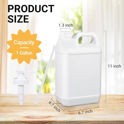 1 Gallon Plastic F-Style Jug Reusable Food-Safe, Heavy-Duty HDPE Containers - Image 3