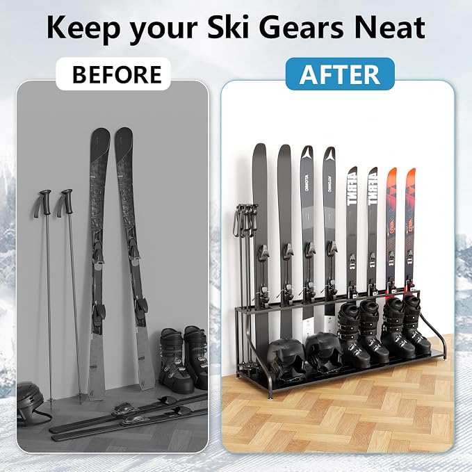 Ski Storage Rack-Holder Garage - Image 3
