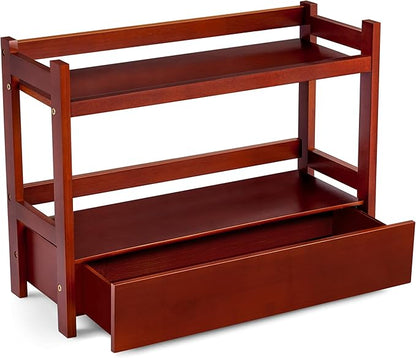 Sorbus Bamboo Bathroom Counter Organizer – 2-Tier Shelf - Image 8