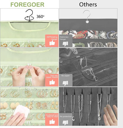 FOREGOER Hanging Jewelry Organizer - Image 4