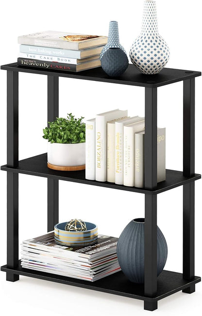 Furinno TURN-S-TUBE Storage Shelves, 3-Tier Book Shelf, Corner Shelf, Toolless by Furinno-FitsYourSpaceFitsYourBudget