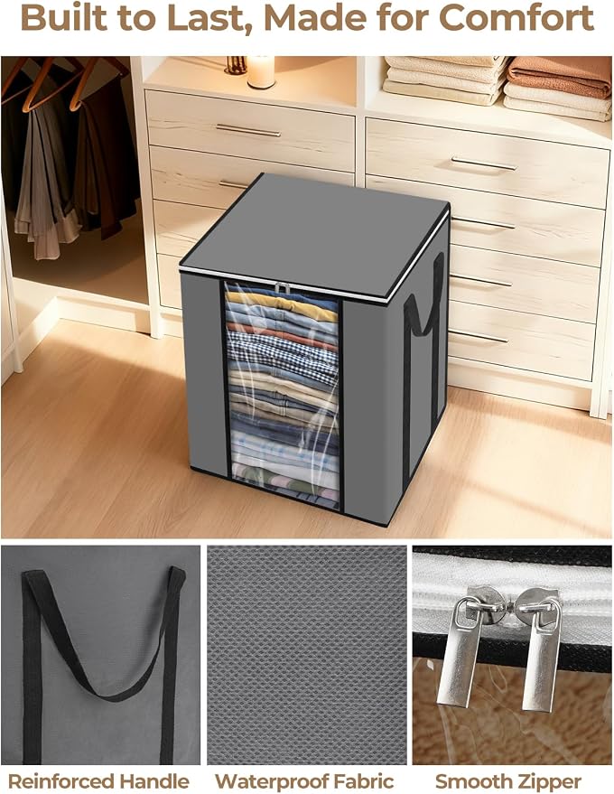 120L Extra Large Blanket & Clothes Storage Bags - Image 3