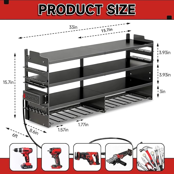 33" W Power Tool Organizer - Image 6
