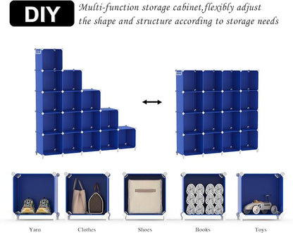AWTATOS Cube Storage Organizer, Closet Organizers Storage Shelf, 16 Cube | DIY - Image 6