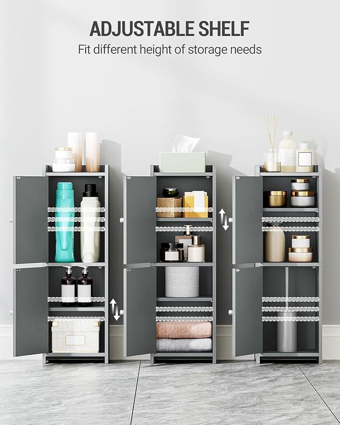 Hzuaneri Bathroom Storage Cabinet, Small Corner Floor Cabinet - Image 5