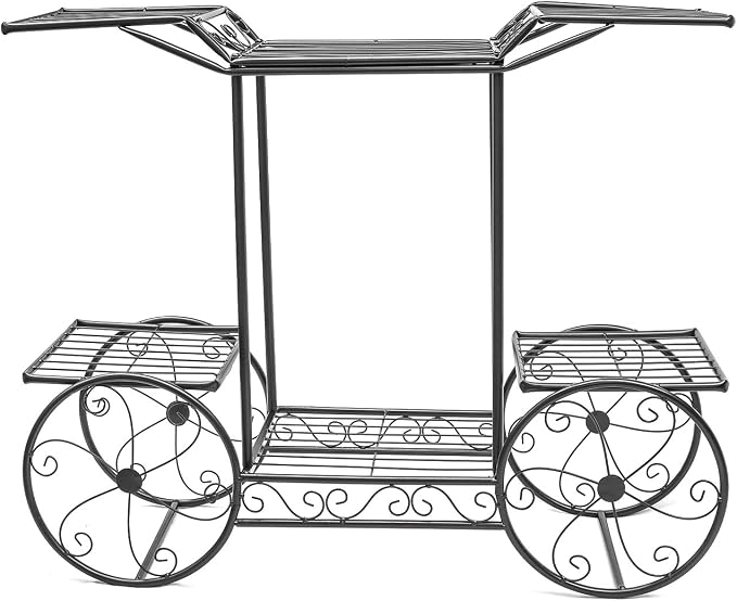Sorbus® Garden Cart Stand & Flower Pot Plant Holder Display Rack, 6 Tiers - Image 8
