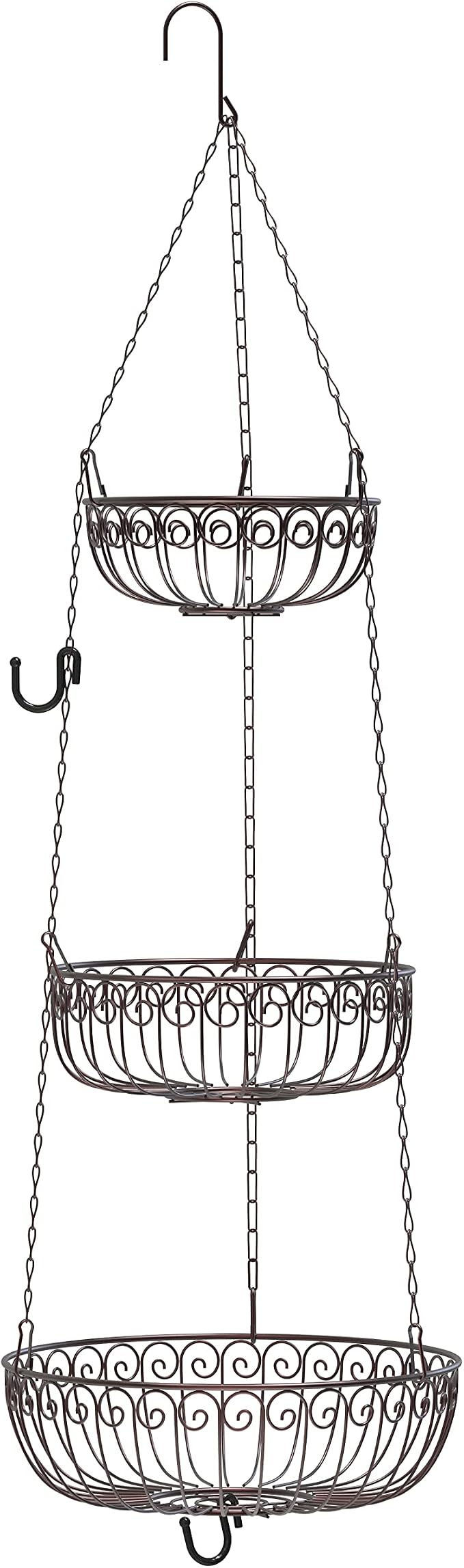 Simple Houseware 3-Tier Fruit Hanging Basket - Image 7