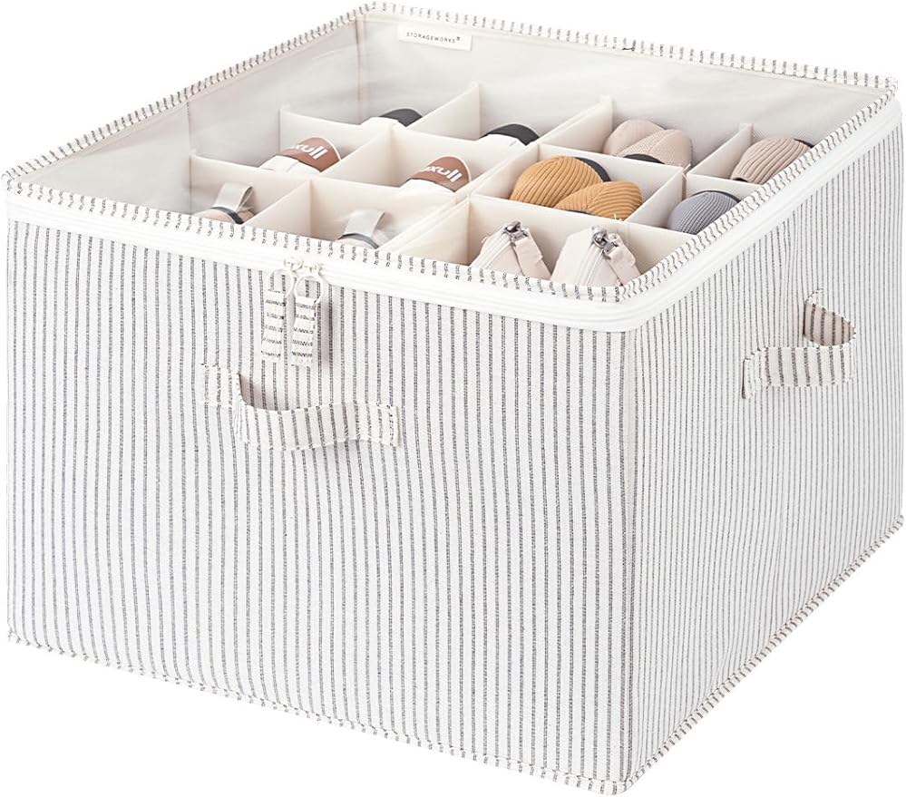 StorageWorks Shoe Organizer for Closet, Fits up to 16 Pairs, Shoe Cubby Storage by StorageWorks