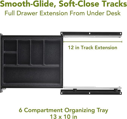 PERFECT POSTURE Max Under Desk Storage Drawer – Large Desk Drawer - Image 6