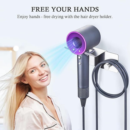 Hair Dryer Holder Wall Mount, Blow Dryer Holder - Image 7