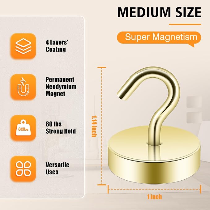Neosmuk Magnetic Hooks Steel Tube Design - Image 6