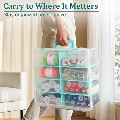 BTSKY Clear Plastic Dividing Storage Box - Image 5