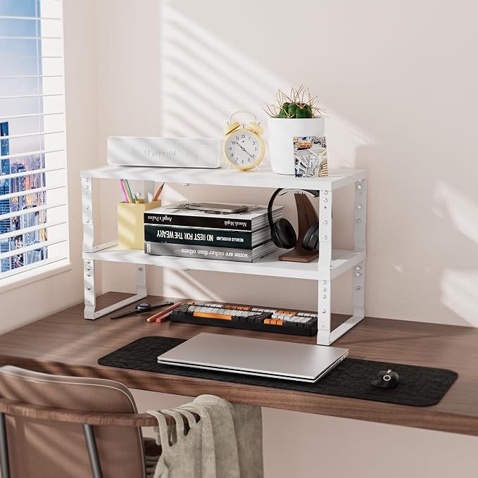 Adjustable Metal Shelving Unit, Stackable & Expendable Storage Rack - Image 5