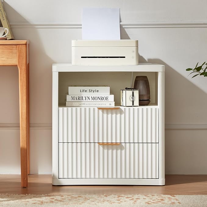 LEYAOYAO Fluted Nightstand - Image 8
