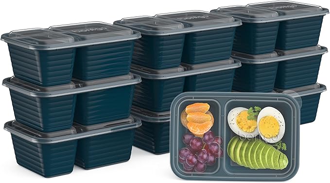 Bentgo Prep - 2-Compartment Snack Containers - Reusable, Microwaveable by Unknown