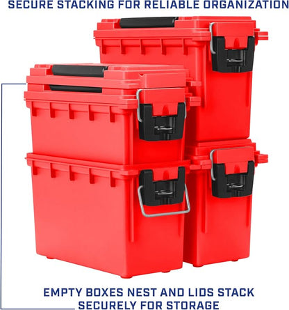 Sheffield Ammo Box Made in USA, Stackable Lockable Ammo Storage Box, Water and - Image 6