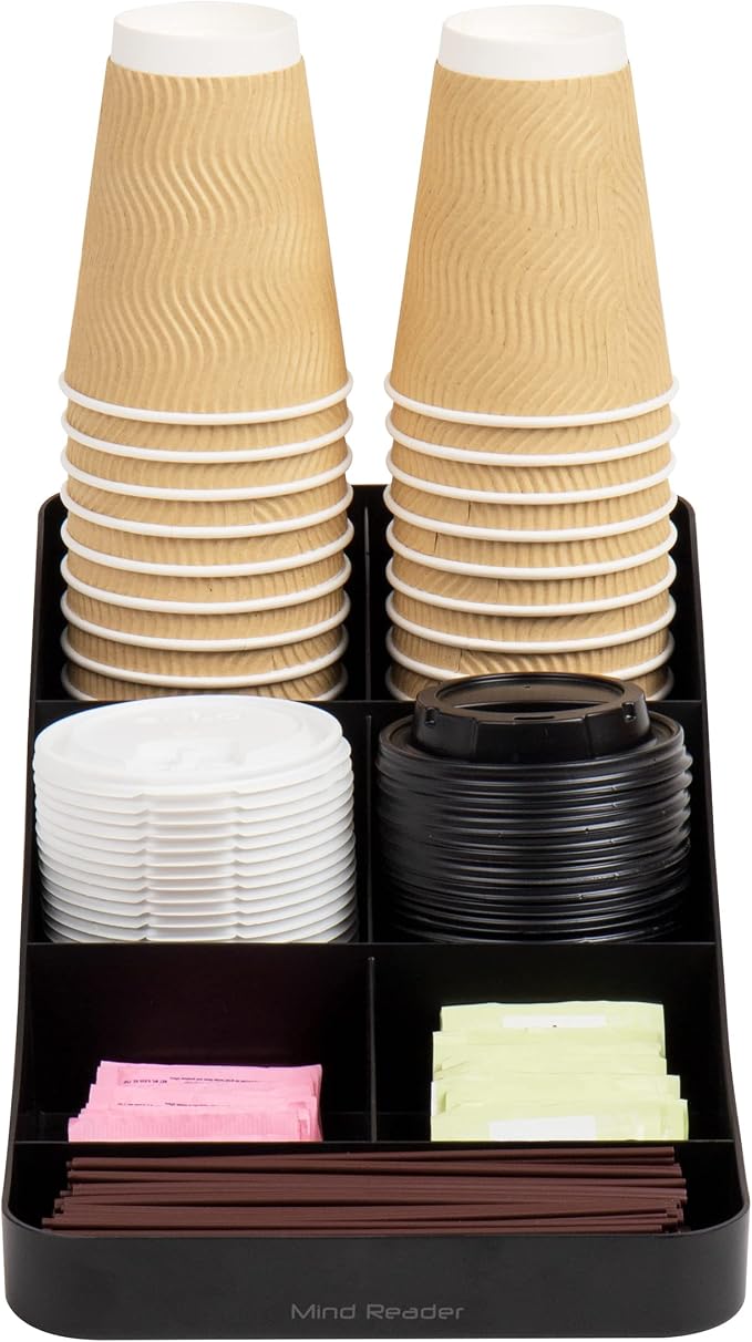 Mind Reader Cup and Condiment Station, Countertop Organizer, Coffee Bar - Image 5
