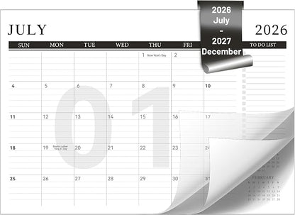 Yoment Desk Calendar Refill 2026-2027, July 2026-Dec 2027, Large 10"x16" by Yoment-Enjoyyourmoment