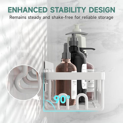 Veken Shower Caddy 3-Pack, Advanced Rustproof Design, No Drilling Adhesive - Image 2
