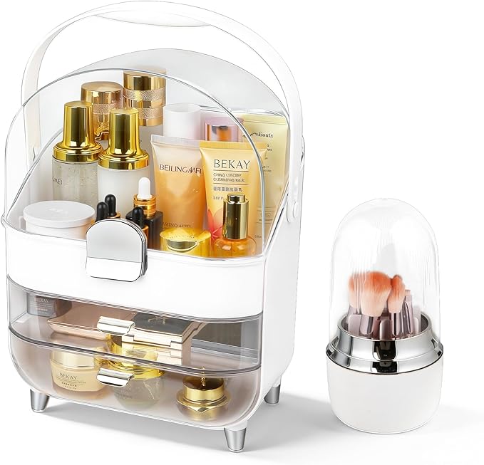 Makeup Organizer with Drawers-Cosmetic Display Case by Mikoy