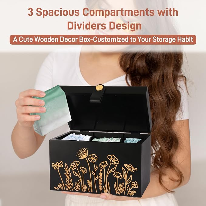 100% Solid Wood Tampon Holder Box - Image 4
