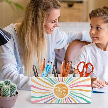 Boho Colorful Sunshine Pen Pencil Holder Organizer - Image 3