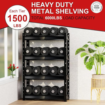 The Atlas 36" W Garage Shelving Heavy Duty Loads 6000LBS, 4 Tier Metal Storage - Image 4