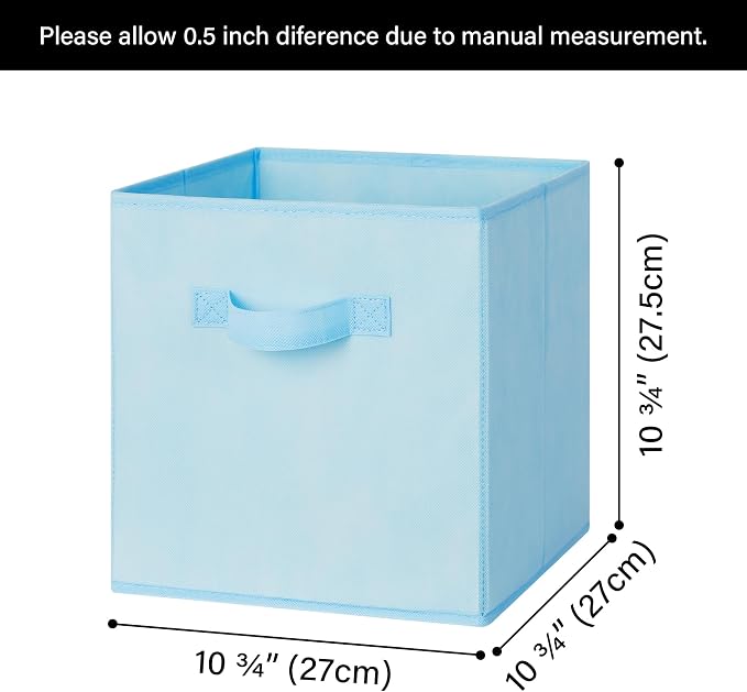 GRANNY SAYS 11 Inch Cube Storage Bins, Colorful Cube Storage Organizer - Image 6