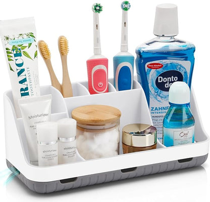 Toothbrush Holders for Bathrooms Countertop Organizer by GFWARE