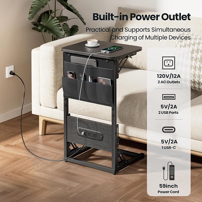 HLDIRECT C Shaped End Table - Image 4