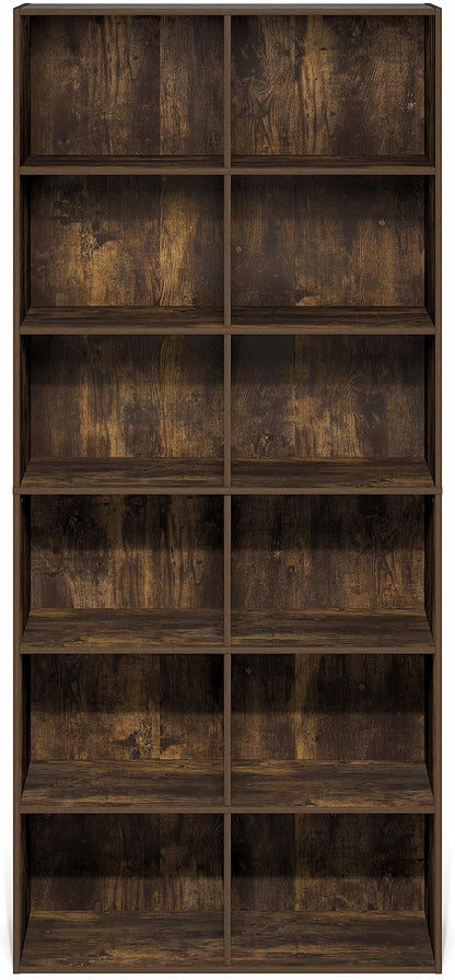 Furinno Basic Book Shelf, 12-Cube Bookshelf, Bookcase - Image 7