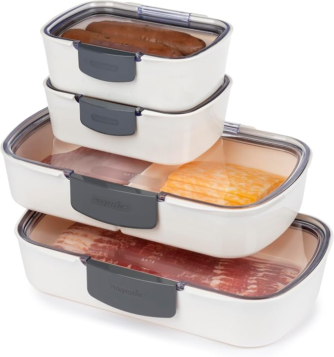 ProKeeper 4-Piece Deli Container Set – Airtight, BPA-Free Food Storage by ProgressiveInternational