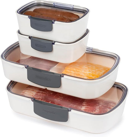 ProKeeper 4-Piece Deli Container Set – Airtight, BPA-Free Food Storage by ProgressiveInternational