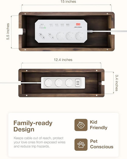 Acacia Large Cable Management Box - Image 4