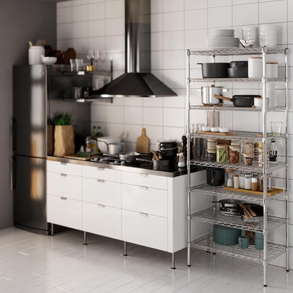 18" Deep x 30" Wide x 74" Height Wire Shelving Kit | 8-Tier | NSF Commercial - Image 2
