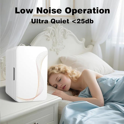 Mini Fridge for Bedroom, 6L/8 Cans Skincare Fridge Portable Small Refrigerator - Image 8