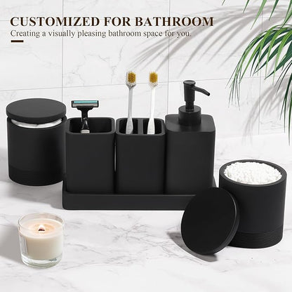 YMXYJM Bathroom Accessories Set, 6 Piece Bathroom Set - Image 3