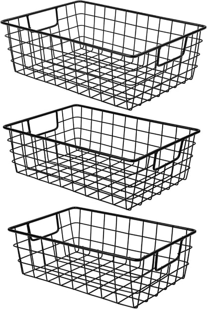 3 Pack Extra Large Wire Basket by Wetheny