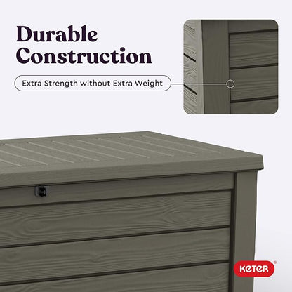 Keter Westwood 150 Gallon Resin Large Outdoor Storage Box - Image 8