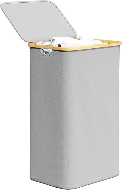 SpaceAid Laundry Hamper with Lid, 110L Large Tall Clothes Basket Bin with by SpaceAid