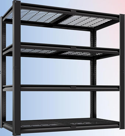 PrimeZone 40" W Heavy Duty Garage Shelving 2200 LBS 4 Tier Storage Shelves by PrimeZone